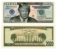 Donald Trump 2020 Serious Business Dollar Bill MAGA Novelty Money with Holder picture