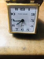 Vintage Phinney-Walker Black Travel Alarm Clock Made In Japan picture