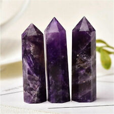 Natural Banded Dream Amethyst Obelisk Quartz Crystal Point Wand Healing USA picture