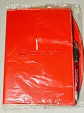 Vtg NASA Jet Propulsion Laboratory Caltech Red Leather Lab Notebook Set New RARE picture