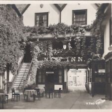 1930s RPPC The New Inn Hotel Steak Bar Gloucester England Cotswolds UK Postcard picture