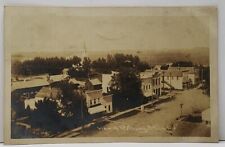 ROTHSAY Minnesota RPPC Town View 1908 to Douglas ND Real Photo Postcard D10 picture