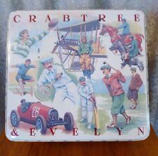 Crabtree & Evelyn London 1987 Vintage Square Metal Tin Golf Cricket Plane Car picture