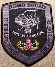 LA St. Bernard Parish Louisiana Bomb Squad Sheriff Patch picture