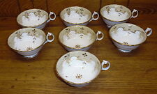 7 Antique Porcelain Cups - Marked w/ Crown - A Couple Hairlines picture