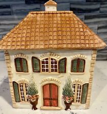 Pier 1 Toscana Ceramic Hand Painted Cookie Jar, 11” picture