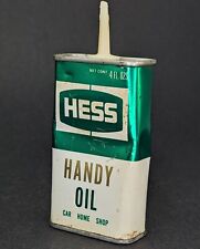 Vintage Hess Handy Oil 4 oz Can Tin Car Home Shop  (Mostly Empty, No Cap) picture