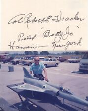 Robert E. Thacker- Signed Notecard (Test Pilot/WWII Vet) picture