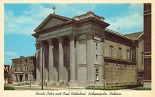 Postcard Saints Peter Paul Cathedral Indianapolis Indiana IN picture