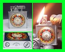 Unique Vintage Continental Roulette Wheel Game & Petrol Lighter Fully Functional picture