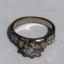 RARE ANCIENT ROMAN RING OLD BRONZE JEWELRY FINDS EUROPEAN WITH STONES size 8 picture
