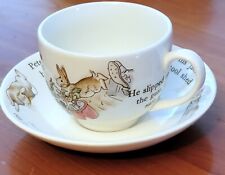 Wedgwood Peter Rabbit Cup and Saucer Slipped Underneath/Sat down Excellent picture