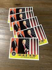 (5) 2024 Donald Trump 45th U.S President Custom Trading Card USA MAGA Flag picture