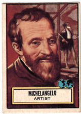 Topps Look and See # 108 MICHELANGELO  from 1952 in Very Good Condition picture