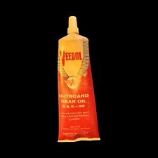 Vintage 8 oz Veedol Flying A Outboard Gear Oil Plastic Tube picture