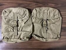 New Lot of 2 , Military USMC Sustainment Pouch MOLLE, Coyote picture