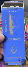 Matchbook Cover United States Navy Ship U.S.S. Greer picture