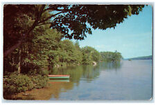 c1950's Boat in Landing Greetings from Monroe New York NY Posted Postcard picture