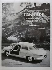PANHARD 1961 9x12 Orig Advertisement Ad Monte Carlo Rally Winner SUPER-RARE picture