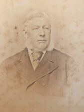 Llandudno Wales Serious Looking Gentleman Sideburns The Edge Cabinet Card Photo picture