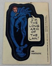 1974/1975 Topps Marvel Super Heroes Stickers MR FANTASTIC Long Arm Of The Law picture
