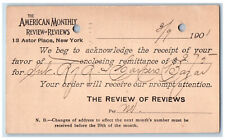 1901 The American Monthly Review of Reviews New York Frederick MD Postal Card picture