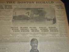 1911 SEPTEMBER 14 THE BOSTON HERALD - COAL WHARF FIRE IN SOUTH BOSTON - BH 313 picture