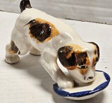 Vintage Spotted Puppy Dog Figurine Occupied Japan 1940s picture