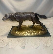 Vintage bronze stature of a dog 1900s picture