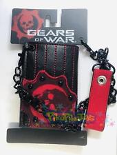 Gears of War 2 Crimson Skull Wallet w/ Chain Bioworld OOP RARE picture