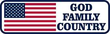 10in x 3in Patriotic God Family Country Magnet Car Truck Vehicle Magnetic Sign picture
