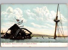 c1910 Sunken USS Maine As It Is Now Havana Cuba Postcard picture