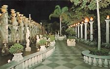 Clearwater FL Florida, Kapok Tree Inn North Garden Night Scene, Vintage Postcard picture