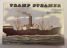 1955 Topps Rails & Sails #165 Tramp Steamer SHORT-PRINT Boats Ships Trains Vtg picture