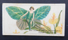 1928 British American Tobacco BAT Cigarette Card Butterfly Girls Fairy Deco #45 picture