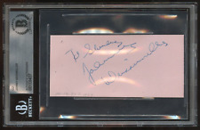 Johnny Weissmuller signed 2x5 cut autograph on 10-19-47 at Ciro's Nightclub BAS picture