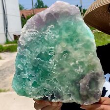 6.32LB Rare crystal samples of transparent green cubic fluorite/China picture