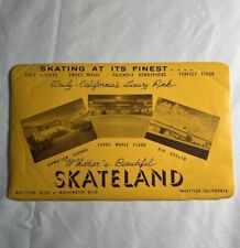 Whittier’s Skateland Label Vintage Roller Skating Rink Sticker Whittier CA Decal picture