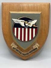 U.S. Air Force Plaque 91st Tactical Fighter Squadron Fleur De Lys Heraldic Prod picture