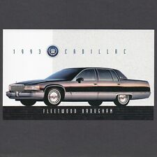 1993 Cadillac FLEETWOOD BROUGHAM: Original Dealer Promo Postcard UNUSED VG+/Ex picture