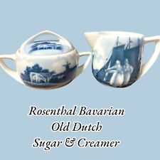 Rosenthal Donatello Old Dutch Bavarian Sugar Bowl & Creamer picture
