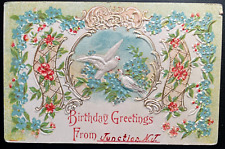 Vintage Victorian Postcard 1901-1910 Birthday Greetings from Junction, N.J. picture