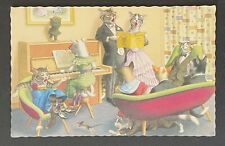 Alfred Mainzer Cats Kittens Singing and Playing Piano Postcard picture