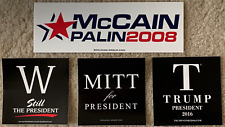 Republican Presidential Bumper Stickers (Since 2000): Bush McCain Romney Trump picture