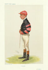 VANITY FAIR SPY CARTOON Arthur Templeman 'A rising Star' Jockey 1906 old print picture