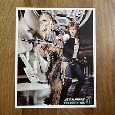 Official Pix 8x10 Photo Han & Chewbacca Harrison Ford Star Wars Celebration VI picture