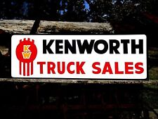 Vintage KENWORTH TRUCK SALES SERVICE sign Dealership Shop Garage Peterbilt Mack  picture