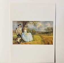 1998 Phaidon Press Postcard “Mr & Mrs. Andrews” Thomas Gainsborough Paint Art P2 picture