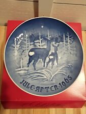 Vintage Bing & Grondahl Christmas Plate 1965 Jule Aften - Box Included picture