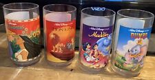Vintage Disney Pocahontas Dumbo Aladdin Lion Cups Glasses Set of 4 Burger King picture